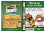 Programa Foro Social Hipotecario 2011