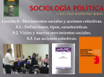 Lección 8.- Movimientos sociales y acciones colectivas
