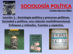 sociedad y política. el ámbito de la sociología política