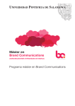 Contenidos - Máster Universitario Oficial en Brand Communications