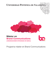 Contenidos - Máster Universitario Oficial en Brand Communications