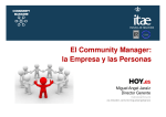 El Community Manager: la Empresa y las Personas