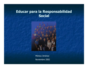 Educar para la Responsabilidad Social