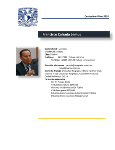Francisco Calzada Lemus - Junta de Gobierno