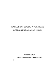 exclusión social y políticas activas para la inclusión