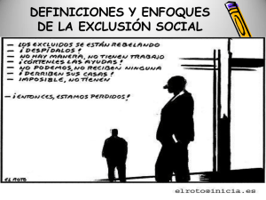 definiciones de la exclusión social