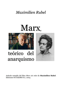 Marx, teórico del anarquismo.