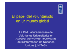 El papel del voluntariado en un mundo global