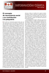 El concepto de neurociencia social y su contribución a la psiquiatría