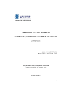 1 TRABAJO SOCIAL EN EL CHILE DEL SIGLO XXI