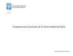 Competencias Generales de la Universidad del Zulia