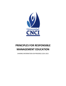 principles for responsible management education