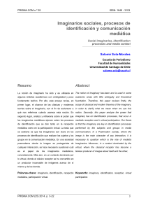 Imaginarios sociales, procesos de identificación y comunicación