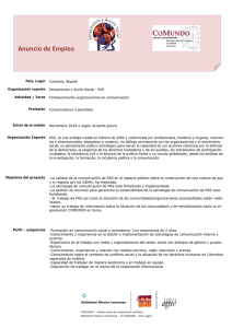 Convocatoria PAS Octubre 2016