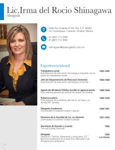 Lic.Irma del Rocio Shinagawa - Partida Soberanes y Asociados