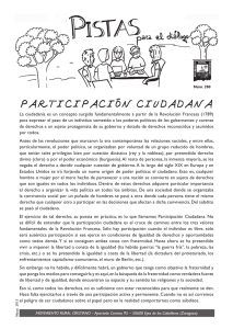 La ciudadanía es un concepto surgido fundamentalmente a partir de