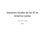 Impactos locales de las IE en América Latina