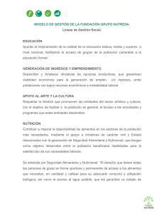 MODELO DE GESTIÓN DE LA FUNDACIÓN GRUPO NUTRESA