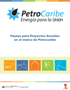 Pautas para Proyectos Sociales en el marco de Petrocaribe