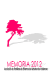 Memoria 2012 - Asociación de Familiares de Enfermos de