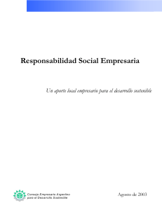 Un aporte local empresario al desarrollo sostenible