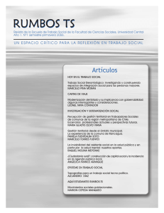 Revista Rumbos TS Nº 1 - Universidad Central de Chile