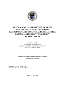 reforma de las pensiones de vejez - Dissertationen Online an der
