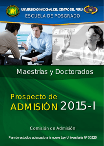 admisión 2015-i - Universidad Nacional del Centro del Perú