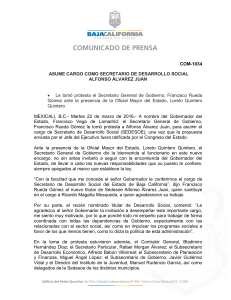 COM-1034 ASUME CARGO COMO SECRETARIO DE