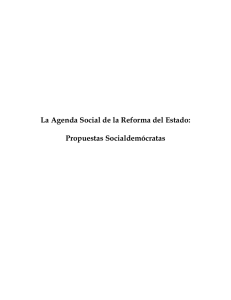 La Agenda Social de la Reforma del Estado: Propuestas