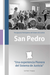 Una experiencia Pionera del Sistema de Justicia Presupuesto