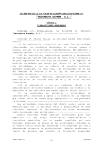 "PESCANOVA ESPA&Ntilde;A, S.L."