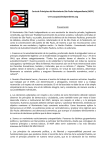 Carta de Principios del Movimiento São Paulo Independiente (MSPI