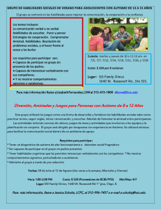 Diversión, Amistades y Juegos para Personas con