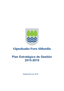 Plan Estratégico de Gestión 2015-2019