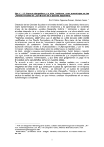 Las Ciencias Sociales en el nivel Secundario