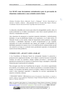 Los SEAFI como herramienta socioeducativa para la