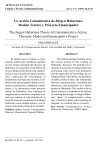 La Acción Comunicativa de Jürgen Habermas: Modelo Teórico y