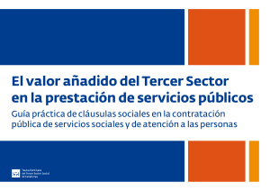 El valor añadido del Tercer Sector en la prestación de