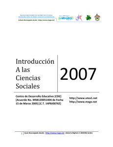 introducciòn a las ciencias sociales