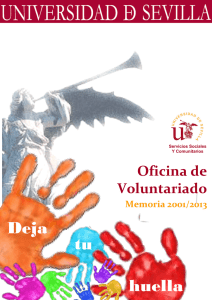 Memoria Oficina de Voluntariado 2001-2013