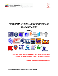 P.N.F. en Administración - Colegio Universitario de Caracas