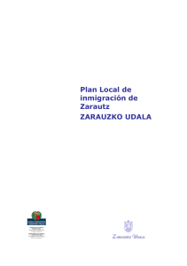 ZARAUZKO UDALA Plan Local de inmigración de Zarautz