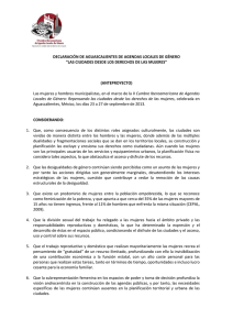 DECLARACIÓN DE AGUASCALIENTES DE AGENDAS LOCALES