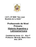 Historia Argentina y Latinoamericana.