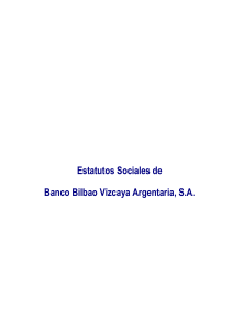 Estatutos Sociales de Banco Bilbao Vizcaya Argentaria, S.A.
