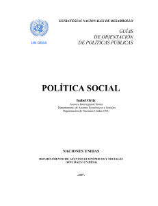 política social - Naciones Unidas
