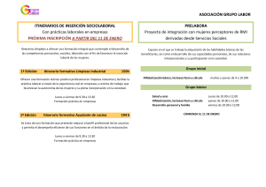 ASOCIACIÓN GRUPO LABOR ITINERARIOS DE