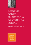 informe sobre el acceso a la vivienda social