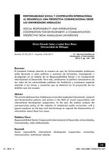 SOCIAL RESPONSIBILITY AND INTERNATIONAL COOPERATION